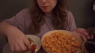 Soğanlı Salçalı Makarna ve Patates Kroket Asmr  Türkçe Asmr  Makarna Asmr  Pasta Asmr [upl. by Lynnworth]