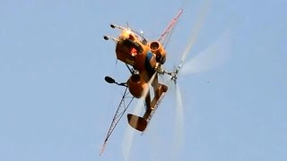 Kamov Ka26 aerobatics at Kadarkút airfield [upl. by Nari]