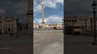 The Place de la Concorde in Paris with superb fountains to cool you down in the summer months [upl. by Lanos]