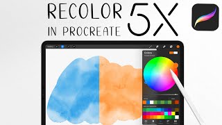 How to Get the Recolor Tool in Procreate 5X [upl. by Veronika]