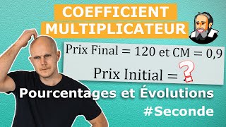 COEFFICIENT MULTIPLICATEUR entre 2 Valeurs  Exercice Corrigé  Seconde [upl. by Hgielime]