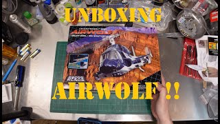 148 Airwolf diecast model by Aoshima Miracle House unboxing and review 80s nerd level 11 [upl. by Nomed]