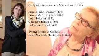 Prof Maria Eugenia Grau curadora de la muestra de Gladys Afamado en el MNAV [upl. by Ilam]