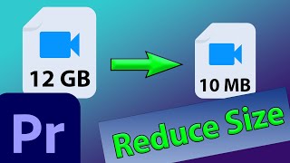 Premiere Pro Export Small File Size in High Quality [upl. by Zilla]