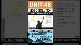 CSIR Practice Question  Unit 4 Cell Communication and Cell Signaling  Topic B Cell signaling [upl. by Yentterb]