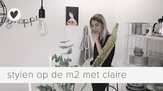 vtwonen stylen op de m2 met claire van trendgloss  aflevering 2 [upl. by Aliel]