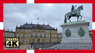 Amalienborg  Le Château d Hiver de la Famille Royale du Danemark à Copenhague 🇩🇰 voyage [upl. by Fariss505]