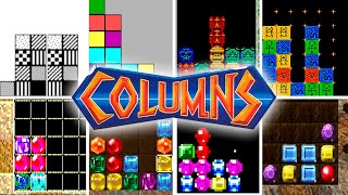 Columns  Versions Comparison  Arcade ST DOS Game Gear Genesis SMS SNES PS2 and much more [upl. by Nhguaval]