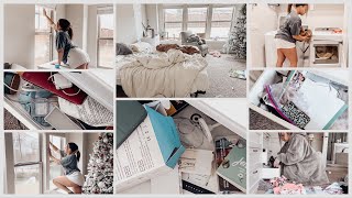 DEEP CLEAN  DECLUTTER  ORGANIZE MY MASTER BEDROOM [upl. by Bonne620]