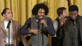 Hamilton cast performs quotAlexander Hamiltonquot at White House [upl. by Giselle62]