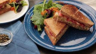 How to Make a Vegan Chickpea NoTuna Salad Sandwich  Forks Over Knives [upl. by Nnaecyoj]