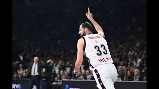 Partizan  Olimpia Milano lultimo quarto [upl. by Ayotal]