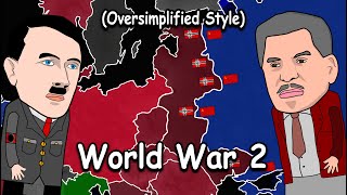 World War Two Oversimplified Style [upl. by Ahsitel]