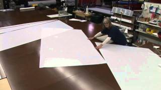 Basting Sail Panels Together  Building a Mainsail  Part 5 [upl. by Niveb]