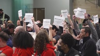 Tempers flare as Roseville board meeting gets cut short after controversial video [upl. by Kilian]