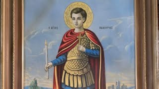 Saint Phanourios the Great Martyr Matins and Divine Liturgy 27082024 [upl. by Eiramaliehs]