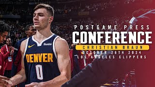 Christian Braun Postgame Locker Room Media vs Clippers 🎙 102624 [upl. by Capone]