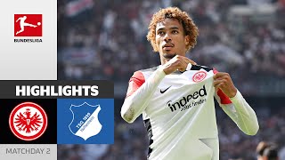 Ekitiké Scores  Eintracht Frankfurt  TSG Hoffenheim 31  Highlights  MD2 – Bundesliga 202425 [upl. by Merriman453]