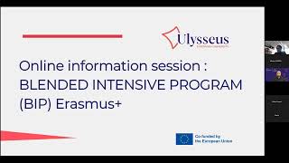 Online Information Session Blended Intensive Program BIP Erasmus [upl. by Chrisman]