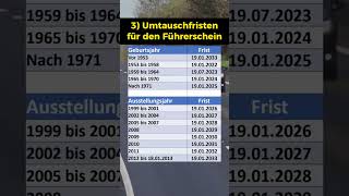 Führerschein Umtausch Alle Fristen [upl. by Riedel]