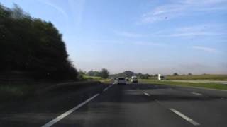 Driving On The M5 From J27 Tiverton To J28 Honiton England 19th August 2011 [upl. by Anitnemelc]