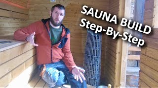 Building a Sauna stepbystep [upl. by Lertnahs]