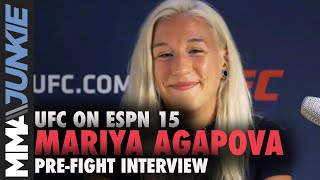 Mariya Agapova hopes to elevate prospect status  UFC on ESPN 15 prefight interview [upl. by Yrok]