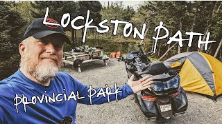 Motorcycle Camping at Lockston Path Provincial Park Near Bonavista [upl. by Assenad]