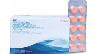 COLDZEP Tablets PARACETAMOL PHENYLEPHRINE HO CHLORPHENAMINE MALEATE [upl. by Kasper18]