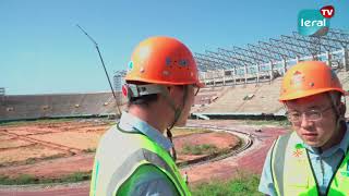 Modernisation du Stade Léopold Sédar Senghor Avancée Majeure des Travaux grâce à lAide de la Chine [upl. by Kamaria]