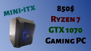 MiniITX 850 Ryzen 7 GTX 1070 Gaming PC Timelapse [upl. by Atsillac]