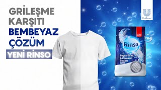 Grileşme Karşıtı Bembeyaz Çözüm Yeni Rinso Beyaz Sirke ve Çamaşır Sodası [upl. by Odnamra]