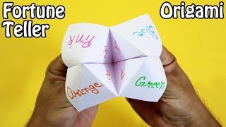 Origami  Fortune Teller  How to make a Paper Fortune Teller very easy [upl. by Mungam]