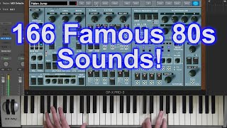 166 Famous 80s Sounds  How to play  OPX PRO3 [upl. by Ecnesse]