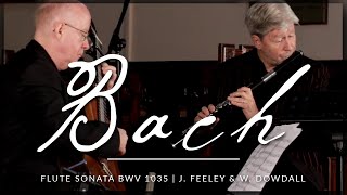 Flute Sonata in E Major BWV 1035 by J S Bach  John Feeley amp William Dowdall [upl. by Ianahs489]