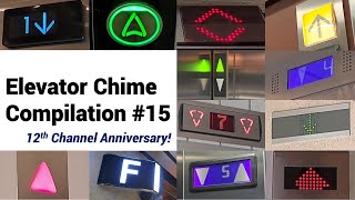 Elevator Chime Compilation 15 12th CAS [upl. by Uaerraj489]