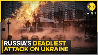 RussiaUkraine War Dozens killed in Russian airstrike on Ukraine  Latest English News  WION [upl. by Nwahsud]