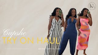 CUPSHE SUMMER OUTFITS  TRY ON HAUL  REVIEW  KIRAS FASHION FINDS [upl. by Ynaiffit]