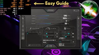 How to Setup MSI Afterburner amp on Screen Display 2024 Easy Guide [upl. by Anialed]