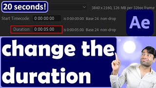 How to change the duration in After Effects [upl. by Tsui718]