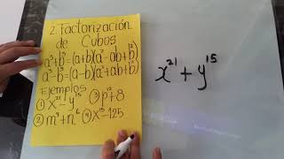 FACTORIZACION DE BINOMIOS [upl. by Grunenwald]