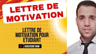 lettre de motivation pour demande demploi [upl. by Naleag]