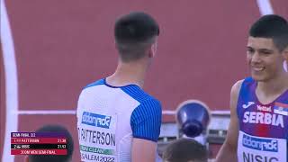 European Athletics U18 championships jerusalem 2022  Kyriakidis Vasilis 200m semi final 22 [upl. by Aihsekat]