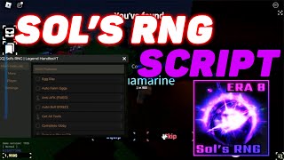 Sols RNG Script  Hack  Auto Roll Potion Farm Auto Farm Item ESP amp More [upl. by Nnylassej]