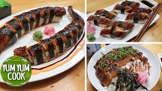 3 Unagi Sushi Tricks  YumYumCook 양념장어로 만들수 있는 간편 집밥 세가지캐나다에서 장어덮밥 장어초밥를 먹어 [upl. by Nwad233]