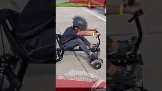 jj riding Hover1 Helix Electric Hoverboard w GoKart Attachment [upl. by Rammaj]