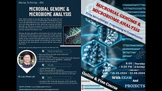 MICROBIAL GENOME amp MICROBIOME ANALYSIS 23062024 [upl. by Fulvia6]