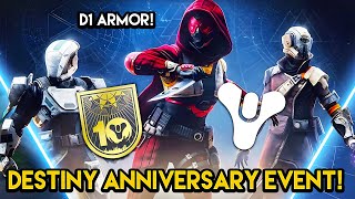 Destiny  10 YEAR ANNIVERSARY EVENT D1 Armor and Secret Chests [upl. by Maclaine]