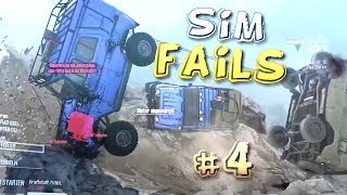 Simulation Games FAILS Compilation 4 ETS Farming Simulator Spintires BeamNG [upl. by Ettennor]