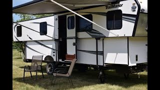 How to make a Dinette table into a Bed Trailmanor popup camper [upl. by Cohberg344]